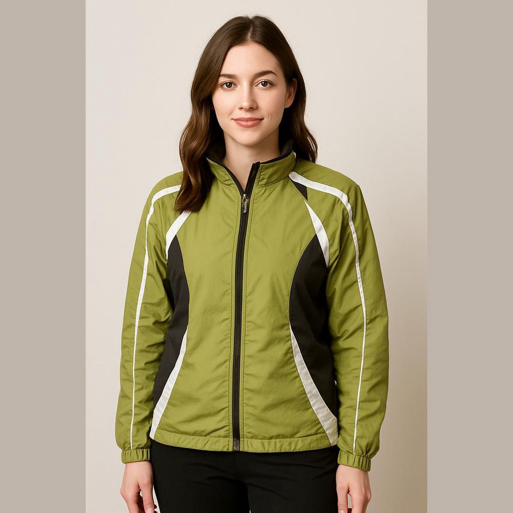 East West Green and Black Track Jacket Large